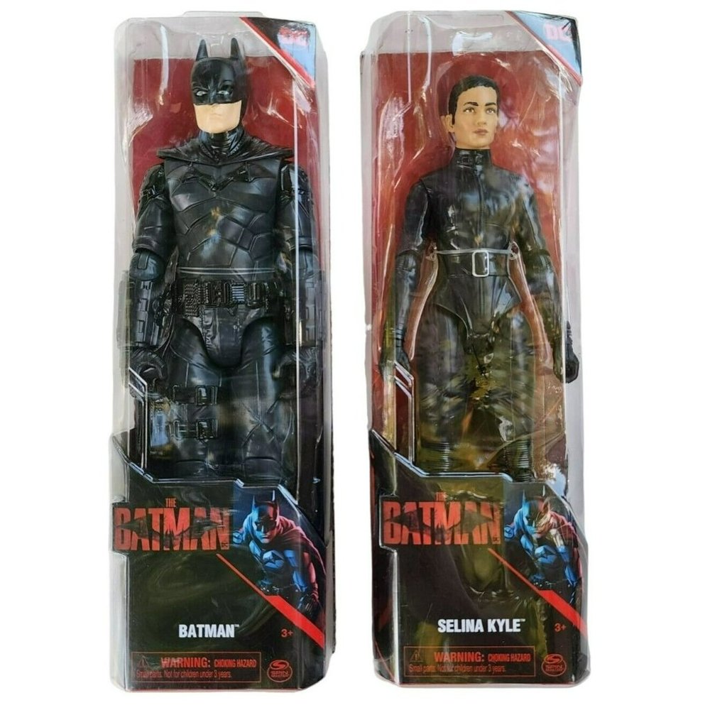 DC Comics The Batman Movie 12 Inch Batman and Selina Kyle‎ Action Figures Bundle